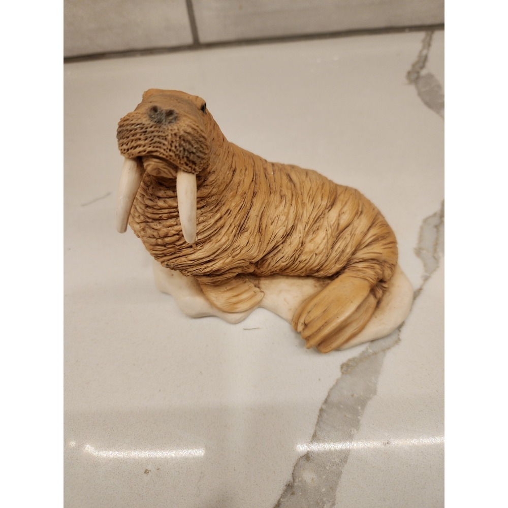 Castagna Italy 1988 Walrus Resin Figure Fugurine Statue Home Decor Sea Animal